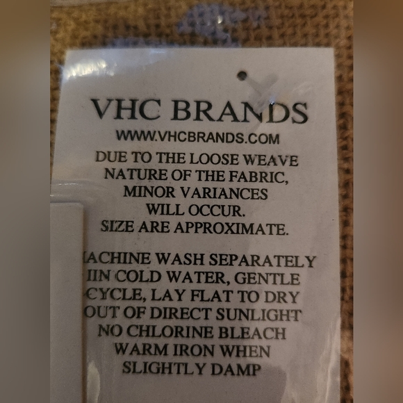 NWT VHC Brands Burlap Curtains - Picture 4 of 5